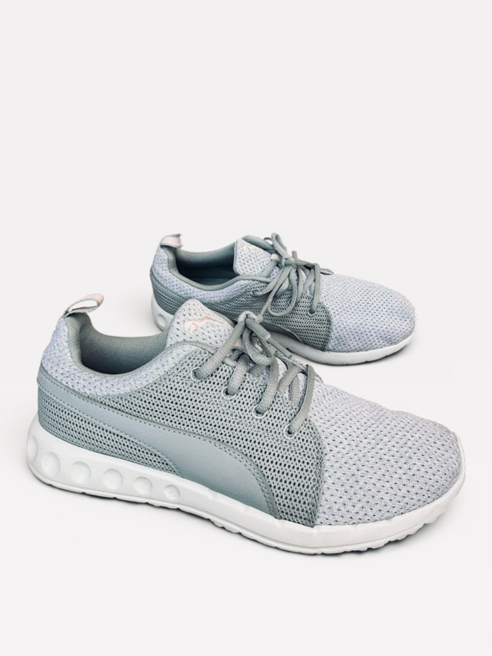 Puma Carson Runner Knit Sneakers Shoes Lightweight Running Shoes Grey size 9.5 - Picture 14 of 15